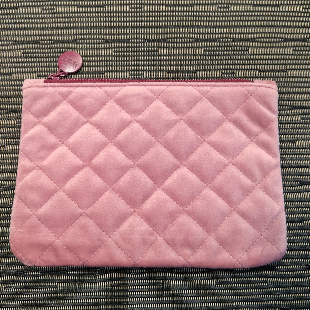 NWOT Ipsy Suede Quilted Pink Bag